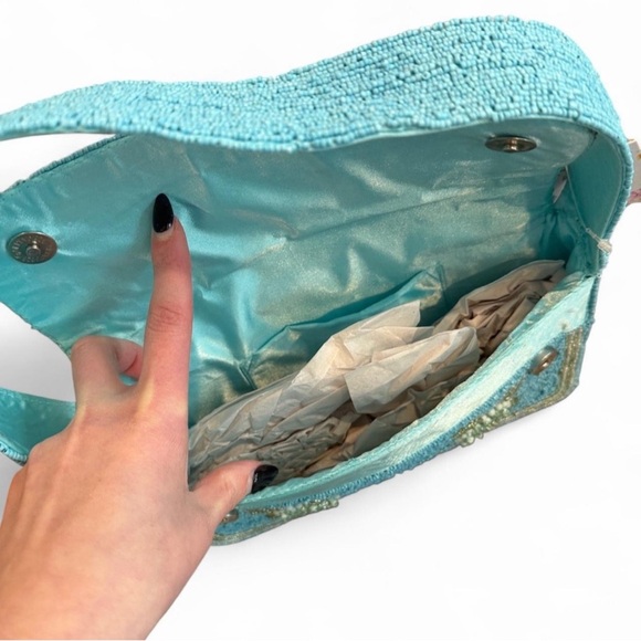 Blue Sea Turtle Beaded Bag NWT - Picture 5 of 6